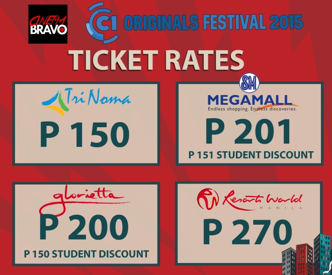 cinema one originals 2015 ticket rates