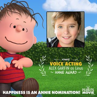 Alex Garfin voices Linus.