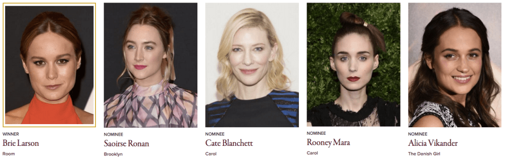 Golden Globe Awards 2016 Best Performance by an Actress in a Motion Picture - Drama