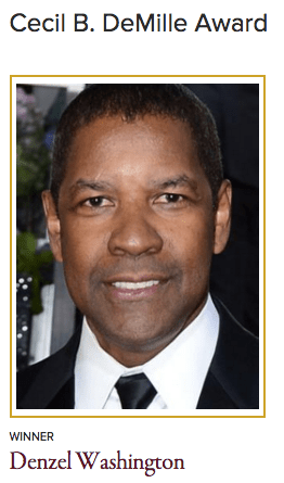 Golden Globe Awards 2016 Cecil B. DeMille Award