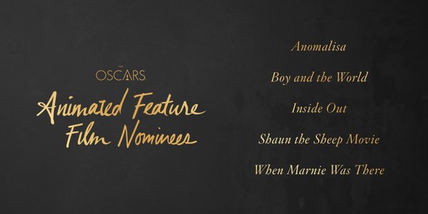 Oscars 2016 best animated feature film
