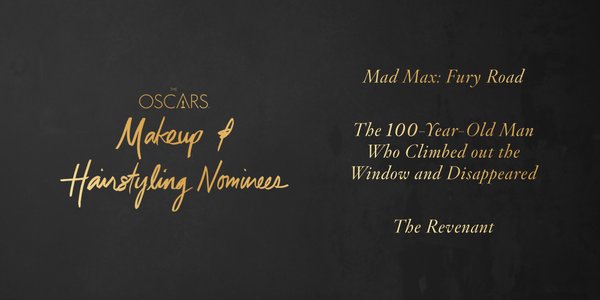 Oscars 2016 best makeup and hairstyling