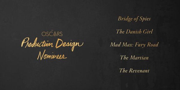 Oscars 2016 best production design