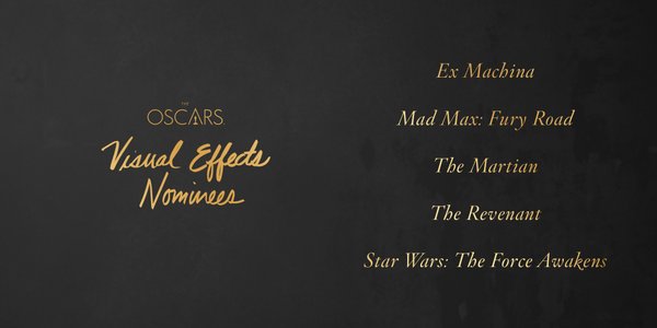 Oscars 2016 best visual effects