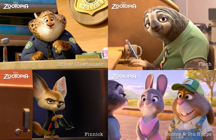 Zootopia-3Clawhauser_Flash_Finnick_Bonnie&StuHopps