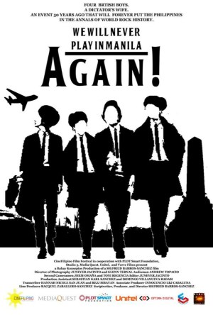 cinefilipino we will never play in manila again movie poster