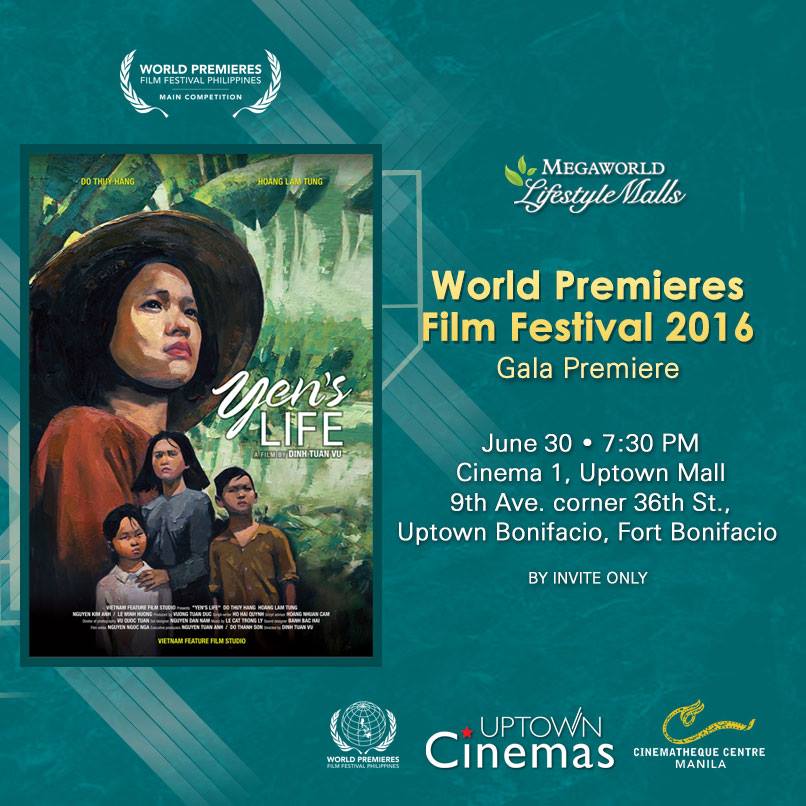 World Premieres Film Festival 2016 to debut Vietnam’s ‘Yen’s Life’ at Uptown&nbsp;Cinemas