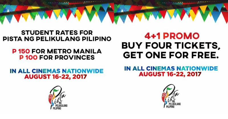 Pista ng Pelikulang Pilipino offers student discounts, promos for Aug 16-22 nationwide&nbsp;run