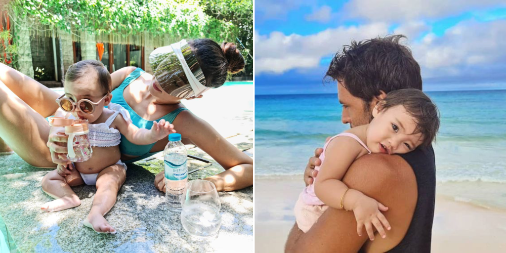 First-time parents Solenn Heussaff, Nico Bolzico teach daughter, Tili, to love water