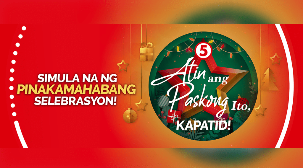 TV5 kicks off Philippine television’s longest Christmas&nbsp;celebration
