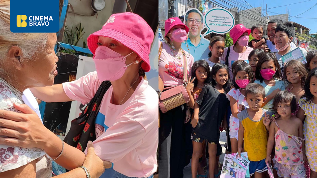 Jodi Sta. Maria holds house-to-house campaign for Robredo, Kiko, Diokno