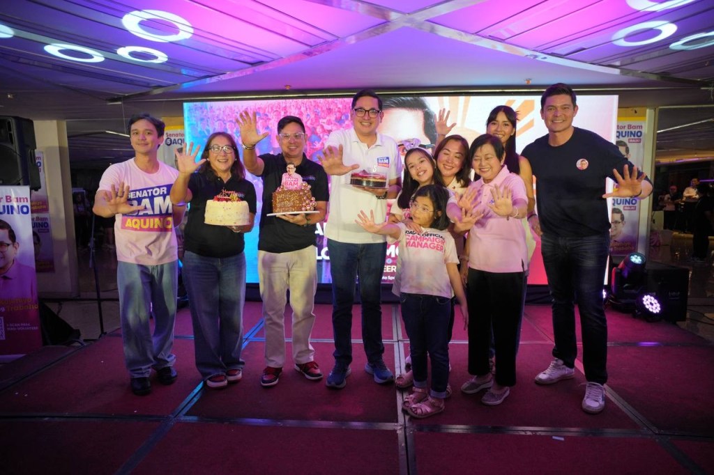Bam Aquino receives birthday greetings, election support from celebrities, influencers