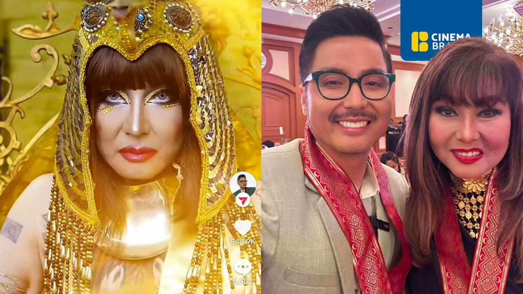 Wilbert Tolentino goes viral with Cleopatra transformation à la Imelda Papin, Joey de Leon
