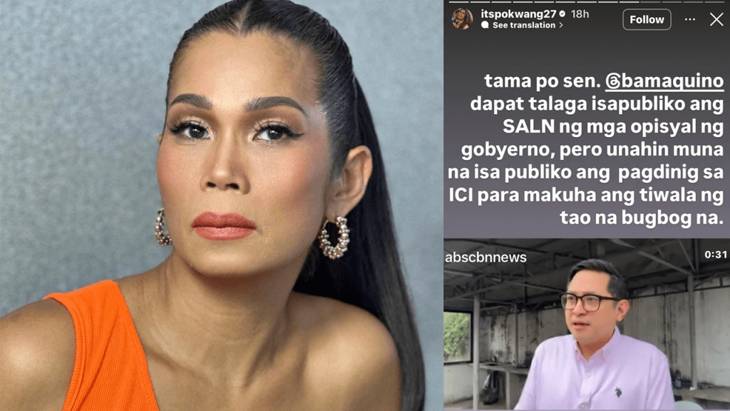 Pokwang agrees with Bam Aquino’s call for public access to politicians’ SALNs