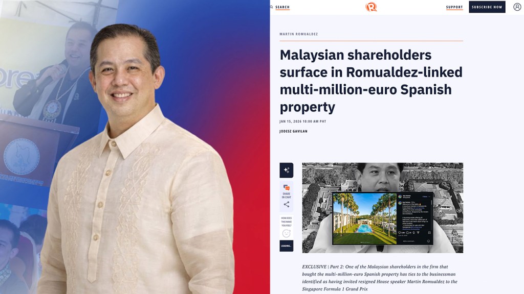 Rappler report links Martin Romualdez to multi-million-euro luxury villa in&nbsp;Spain