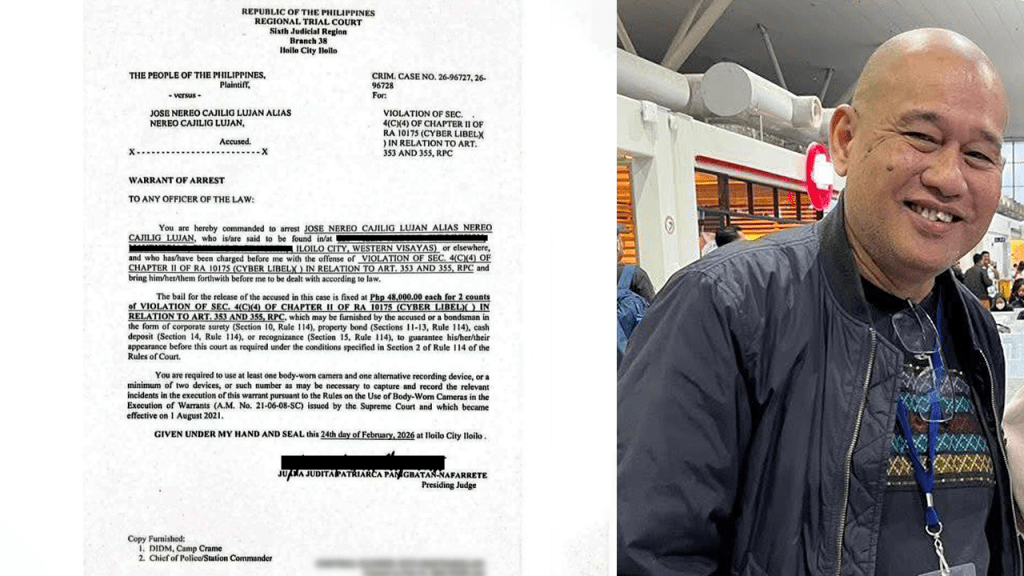 NCCA official arrested over two cyberlibel cases tied to ex-Iloilo City&nbsp;mayor
