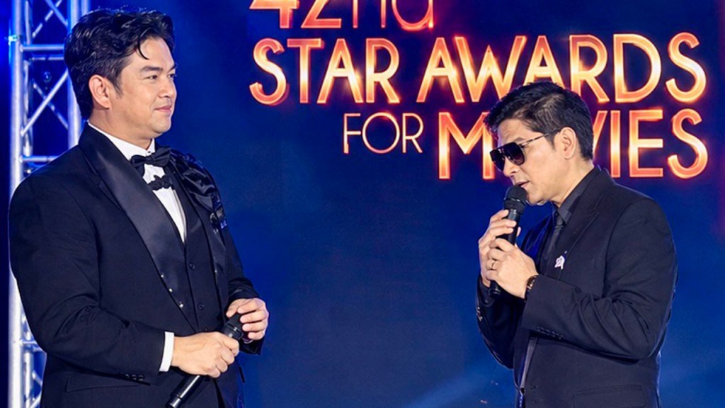 Reconciled? Mark Herras, Jojo Mendrez reunite at Star Awards for&nbsp;Movies